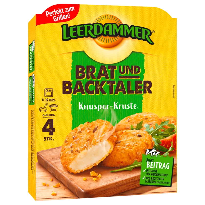 Leerdammer Brat- Backtaler Knusper-Kruste 160g